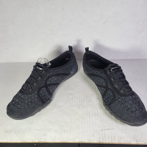 Skechers Women Lightweight Black Slip-On Athletic Walking Shoes Size 7.5 - Picture 5 of 6